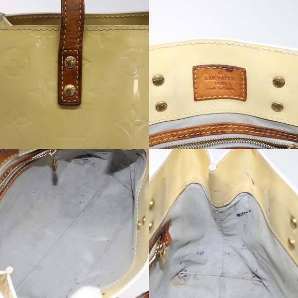 LOUIS VUITTON Monogram Vernis Reade PM Hand Bag Perle M91336 - Picture 11 of 12